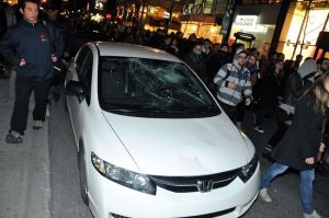 Above: Vandalism during Montreal student strike (Toronto Sun, 5/16/2012)